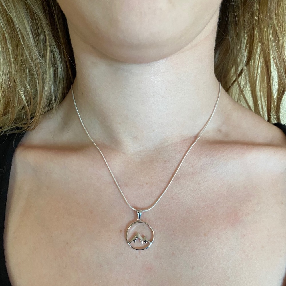 Sterling Silver Mountains Necklace - Picture 7 of 14